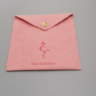 Il regalo del cordone del tessuto della busta della pelle scamosciata del ODM dell'OEM insacca il colore rosa