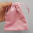 Sacchetto molle rosa dei gioielli del velluto, borsa del regalo del velluto dello SGS 10x15cm