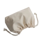 Il regalo spesso del cordone del tessuto insacca la borsa su ordinazione dei gioielli della borsa della cinghia del sacchetto di Logo Heavy Cotton Canvas Drawstring