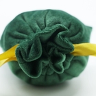 Sacchetto verde del regalo del velluto, borse del regalo del cordone dei gioielli di 10x15cm