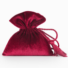Il regalo rosa del cordone del tessuto del velluto insacca per Candy 9x12cm