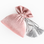 Il regalo rosa del cordone del tessuto del velluto insacca per Candy 9x12cm