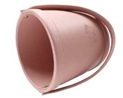 L'oro sventa il contenitore di regalo del giro di Logo Pink Leather Gift Box per i fiori