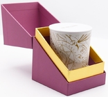 Contenitori di imballaggio di carta organici decorativi del cartone della scatola pieghevole del regalo della candela con l'inserzione della schiuma