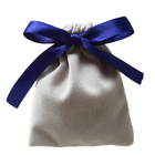 il regalo del cordone del tessuto del velluto di 10x12cm insacca per l'etichetta tessuta gioielli