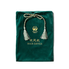 » borsa verde scuro del vino del sacchetto del regalo del velluto della borsa del regalo del cordone del tessuto 5x7