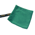 la matrice per serigrafia su ordinazione della borsa del regalo del cordone del tessuto di 8x12cm ha stampato la borsa d'imballaggio del regalo di Logo Dark Green Velvet