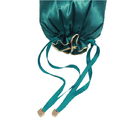 Il regalo molle liscio di lusso personalizzabile del cordone del tessuto del pacchetto di estensione dei capelli della parrucca insacca la borsa di polvere di seta