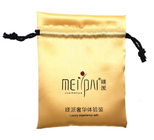 borsa promozionale del raso dell'oro del sacchetto del cordone dei gioielli di 7x9cm (2.7x3.5inch) piccola con Logo Fabric Drawstring Gift Bags