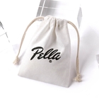 Il regalo del cordone del tessuto insacca le borse d'imballaggio di Logo Natural Cotton Canvas Drawstring del sacchetto dei gioielli su ordinazione del regalo