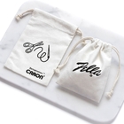Il regalo del cordone del tessuto insacca le borse d'imballaggio di Logo Natural Cotton Canvas Drawstring del sacchetto dei gioielli su ordinazione del regalo