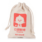 Borse ecologiche del regalo del cordone del tessuto della borsa del sacchetto del cordone del fungo del riso della tela