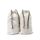 Le borse amichevoli lavabili di Eco con i prodotti riutilizzabili del cotone del cordone insacca lo spreco zero, borse del regalo del cordone del tessuto della tela