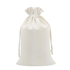 Il cotone su ordinazione amichevole Mini Large Capicity Drawstring Packaging della tela del regalo insacca le borse del regalo del cordone del tessuto
