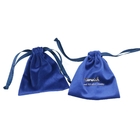 Sacchetto blu reale dei gioielli della pelle scamosciata di 8x10cm, borse del regalo del cordone dell'organza dello SGS