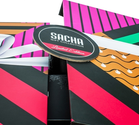 Imballaggio di carta del cartone di rettangolo dei contenitori di regalo di trucco di CMYK Skincare 600gsm
