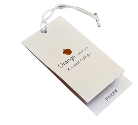 stampa di carta fluorescente di 400gsm Hang Tag With Normal Ink